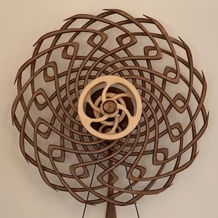 Handcrafted Wooden Kinetic Sculpture | Unique Motion Art for Relaxation