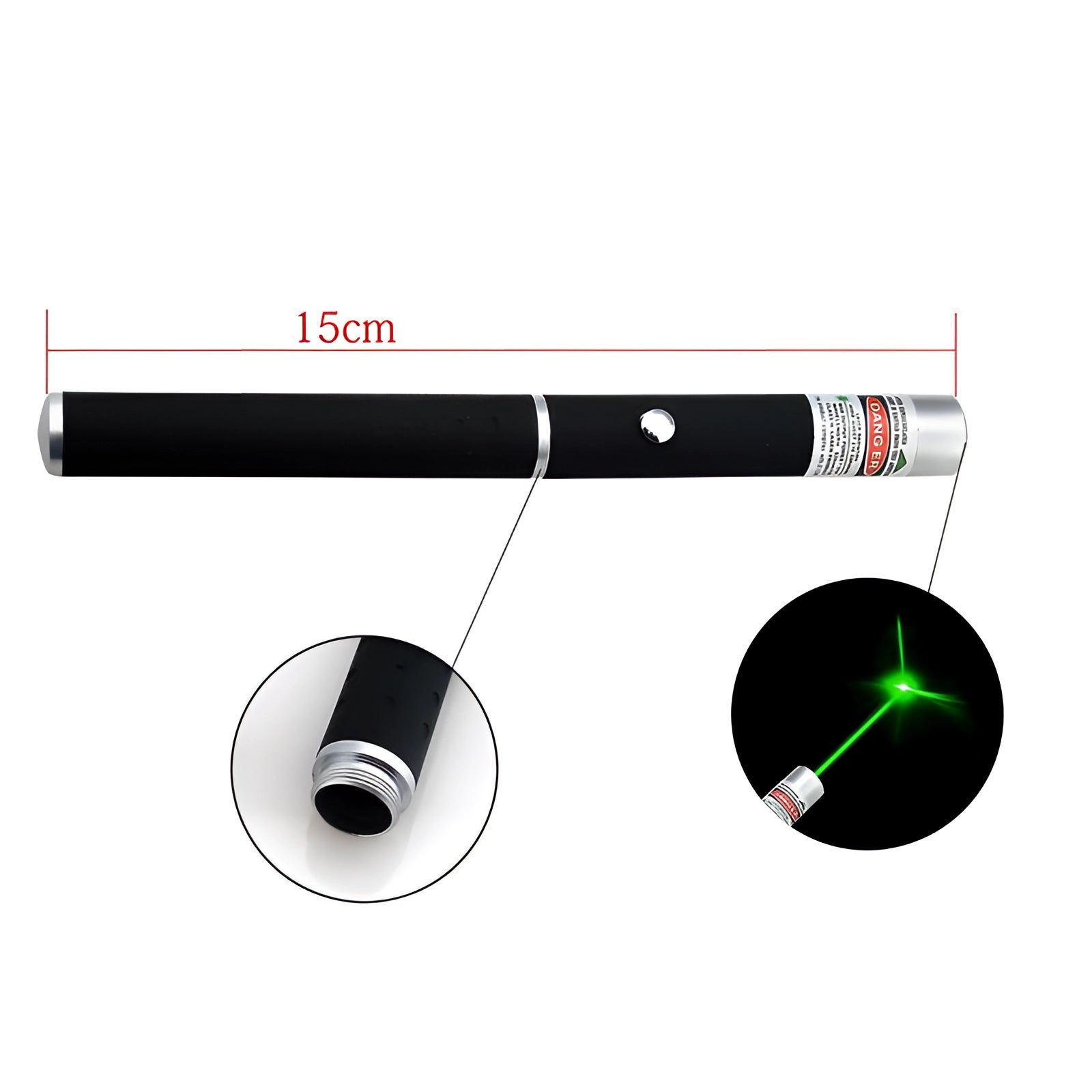 Adjustable Focus Laser Pointer with Multi-Color Choices