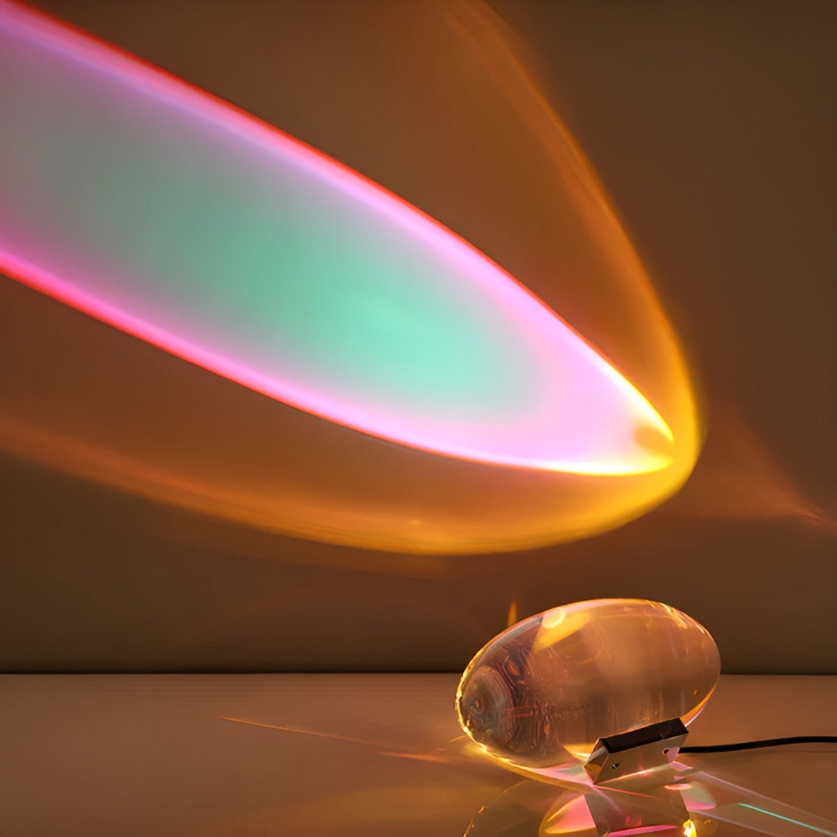 Warm Mood Lighting Oval Lamp for Tables