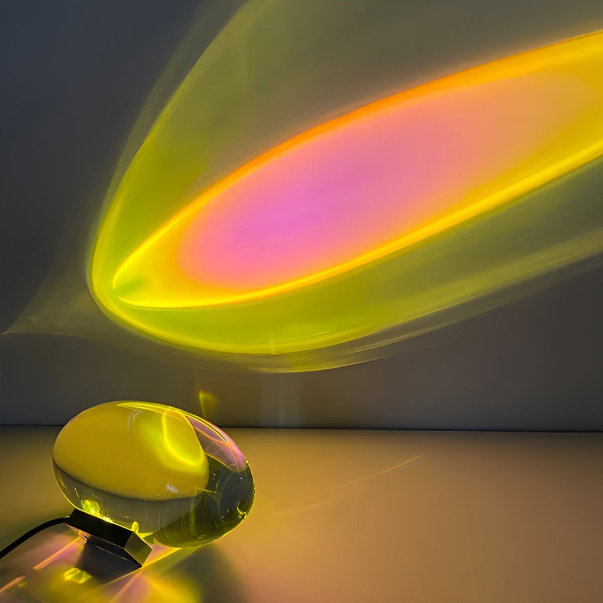 Warm Mood Lighting Oval Lamp for Tables