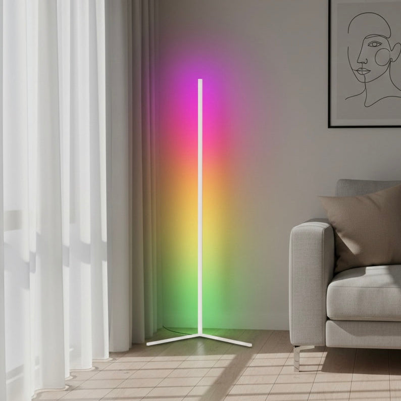 Smart RGB Corner Floor Lamp with Dimmable LED – App & Remote Control Options