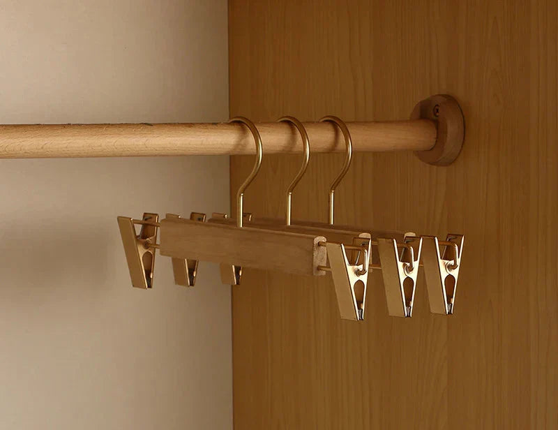 Wide Shoulder Wooden Hangers Made of Camphor Wood