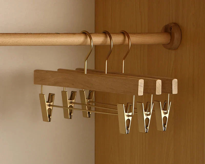 Wide Shoulder Wooden Hangers Made of Camphor Wood