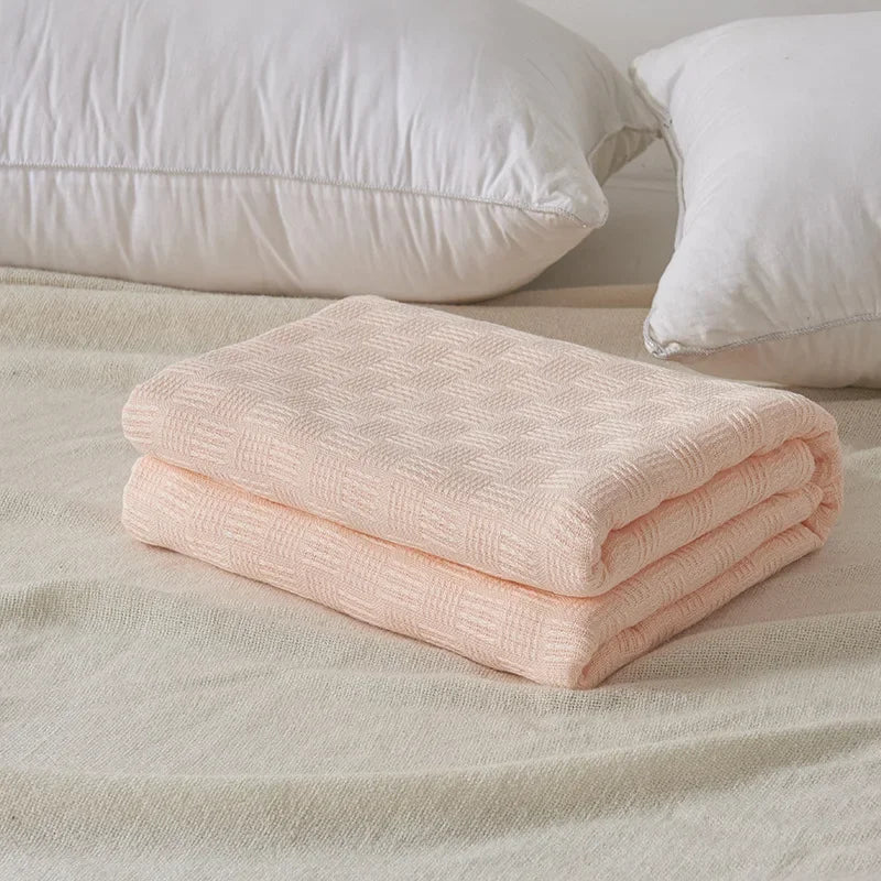 Breathable Cotton Gauze Blanket – Soft, Skin-Friendly for All Seasons