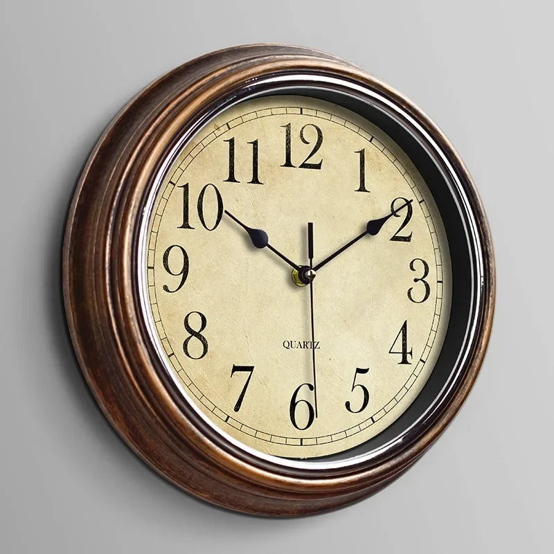 Silent Wooden Clock for Kitchen Wall Decor