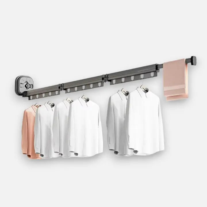 Space-Saving Wall-Mounted Drying Rack – No Drilling Needed