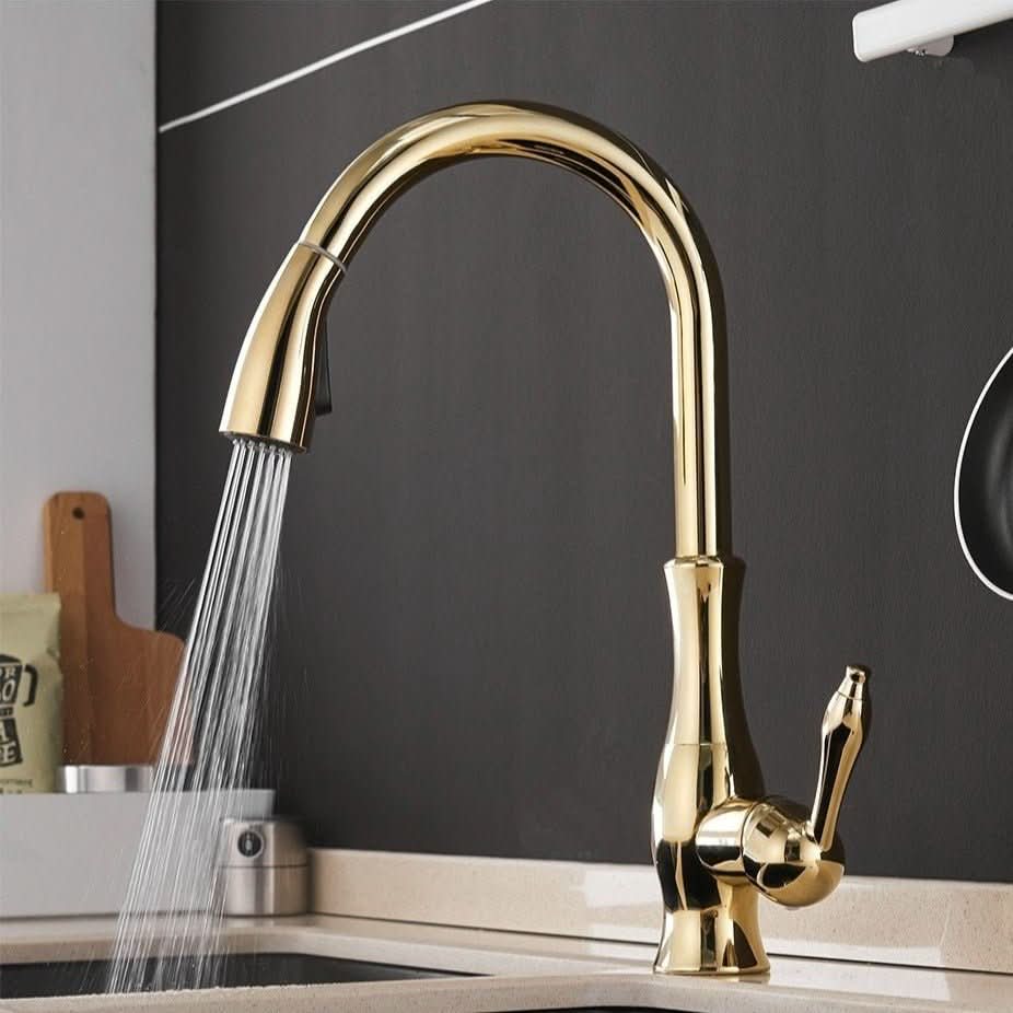 VersaFlow Adjustable Stainless Steel Kitchen Faucet for Effortless Cooking