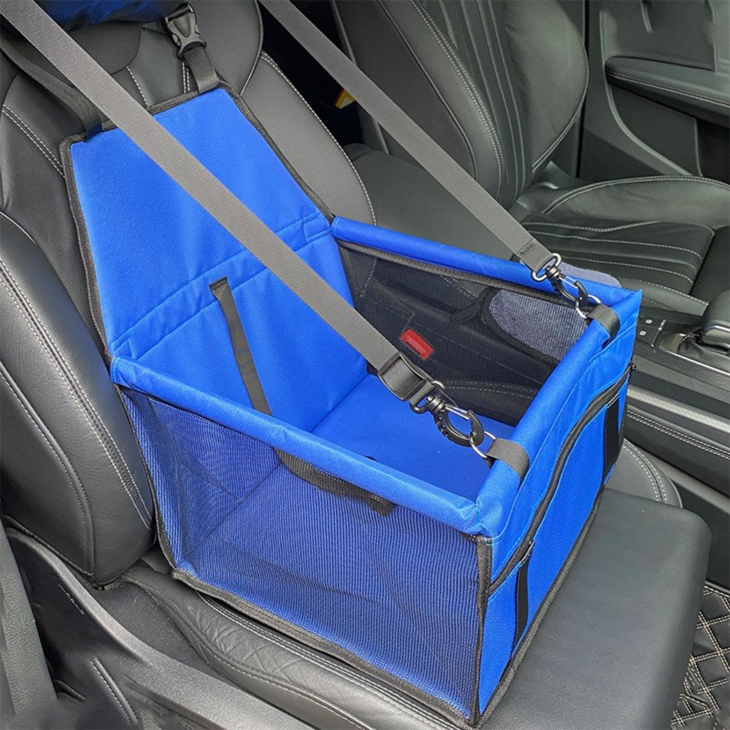 Elevated Dog Car Seat with Waterproof Material and Non-Slip Base for Safe Travel