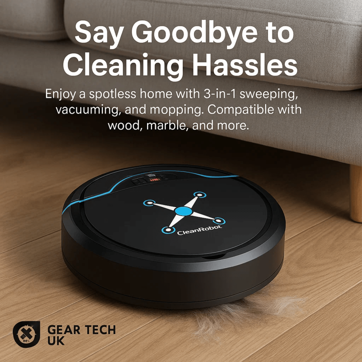 EffortlessClean Pro Robot Vacuum with Smart Navigation and Mopping