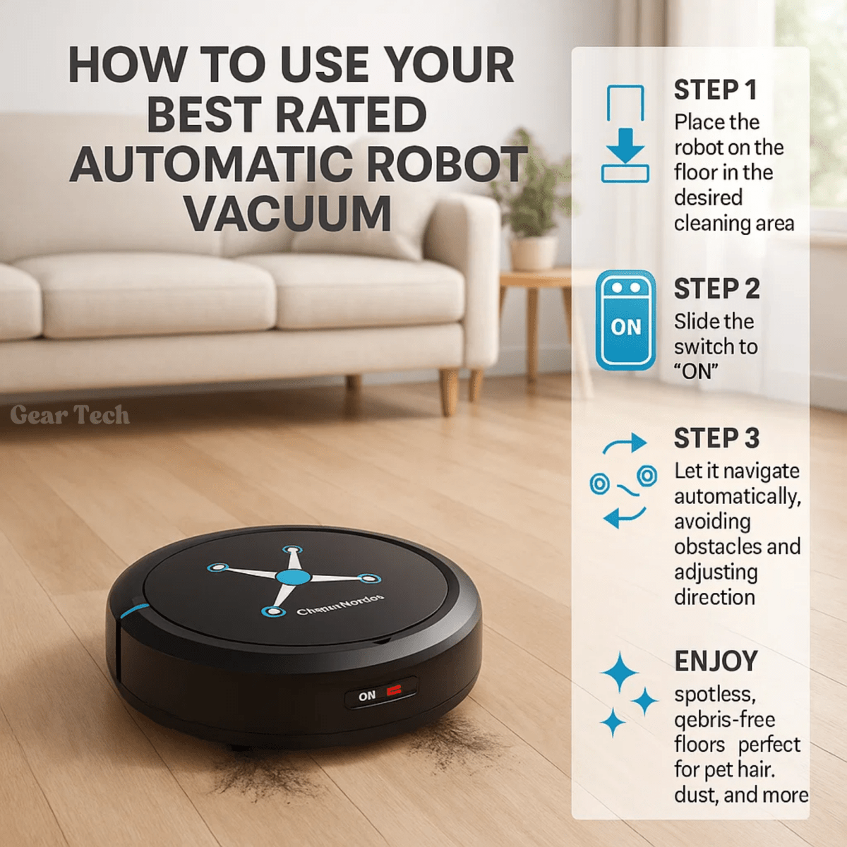 EffortlessClean Pro Robot Vacuum with Smart Navigation and Mopping