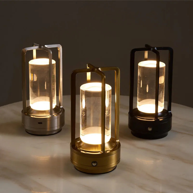 Touch-Controlled Nordic Style Wireless Table and Nightstand Lamp