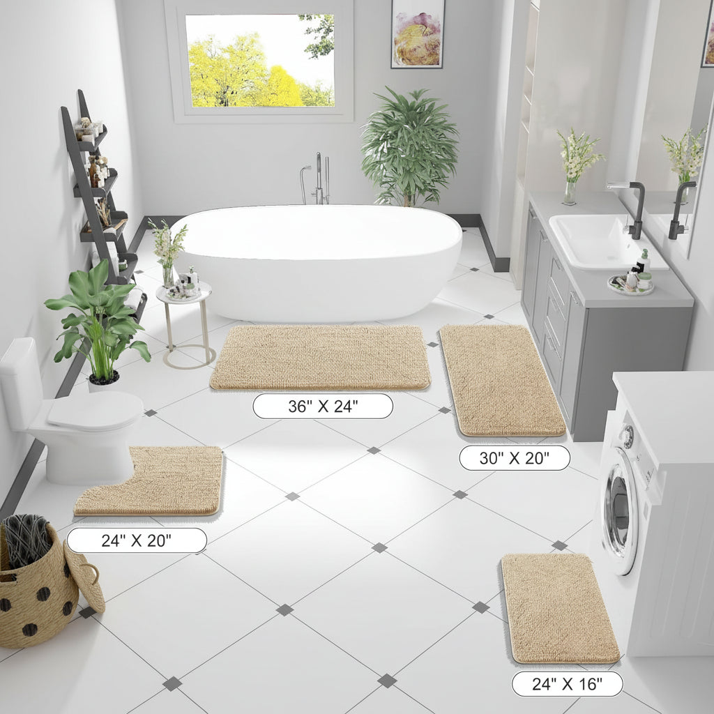 Ultra-Absorbent Non-Slip Bath Mat for Ultimate Comfort