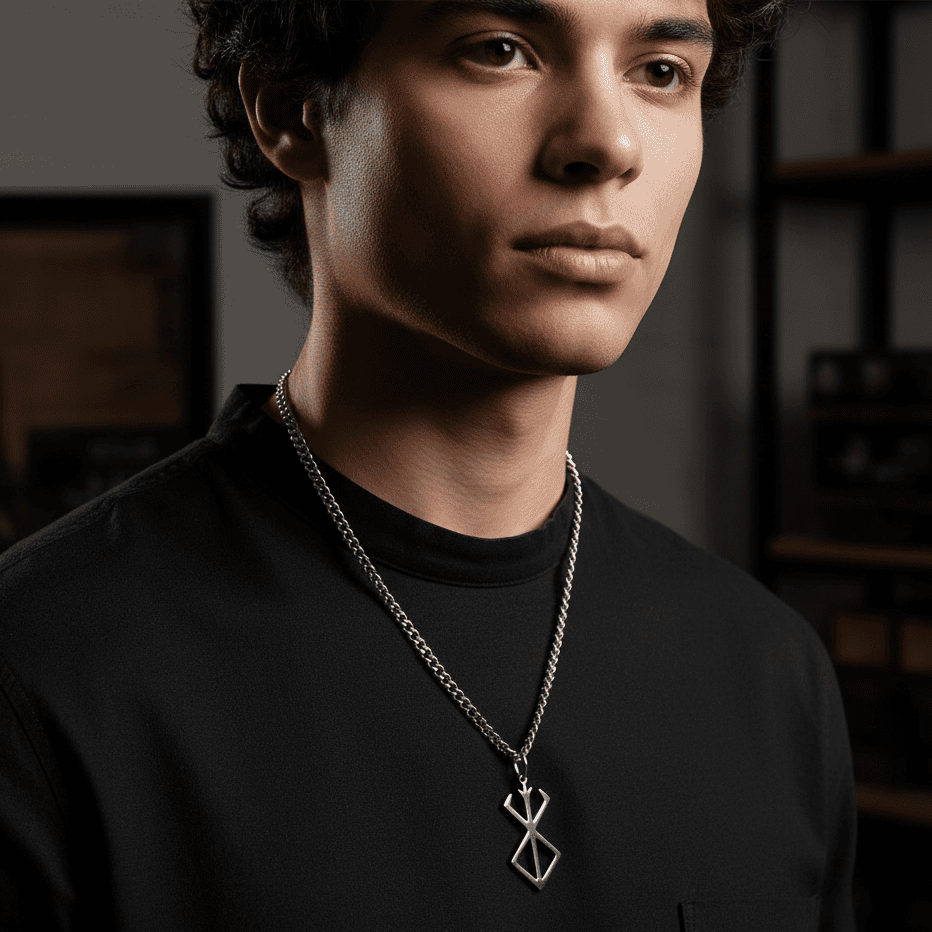 ValorEdge Strength Rune Stainless Steel Pendant