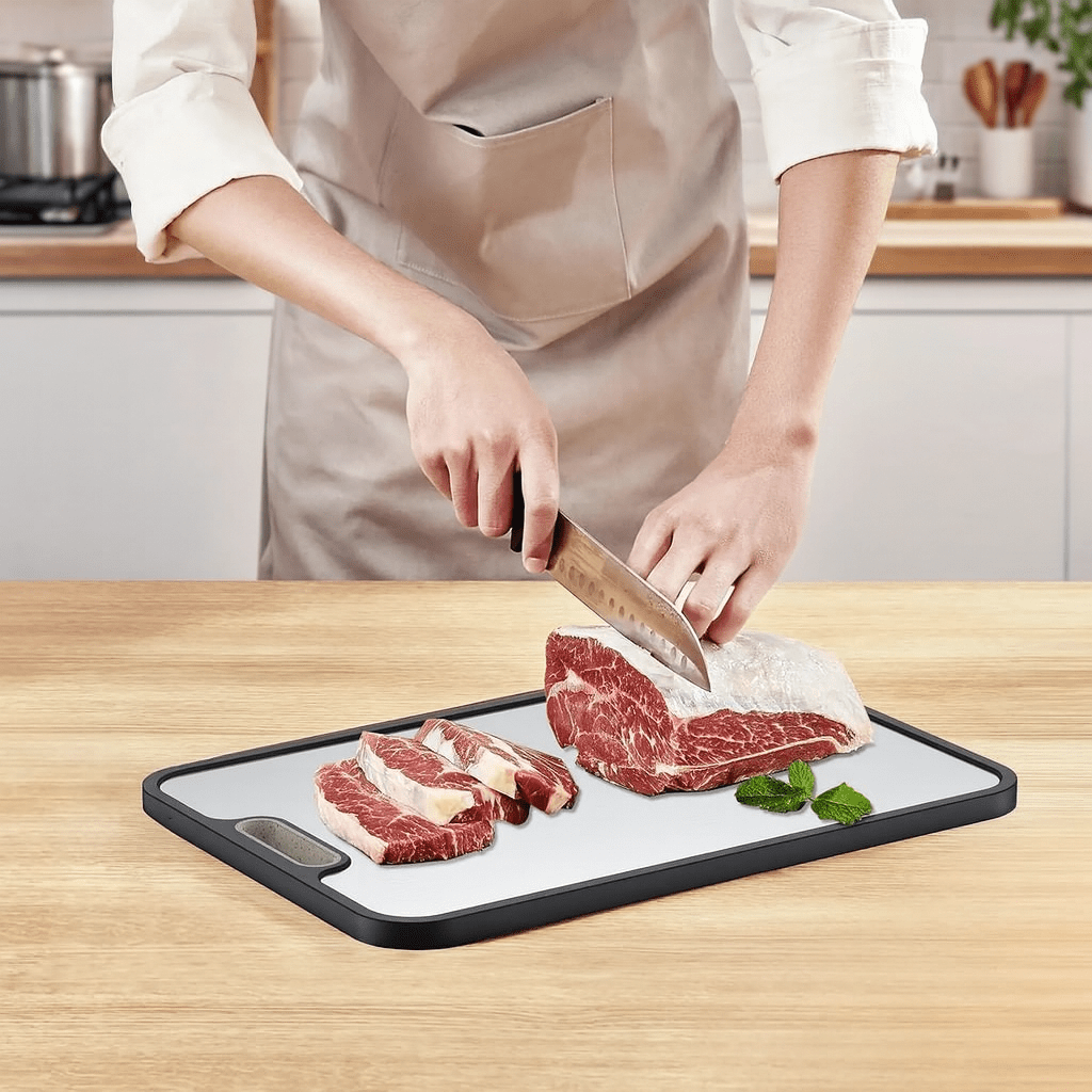 Titanium Chef Pro Cutting Board - Dual-Sided Non-Slip Design