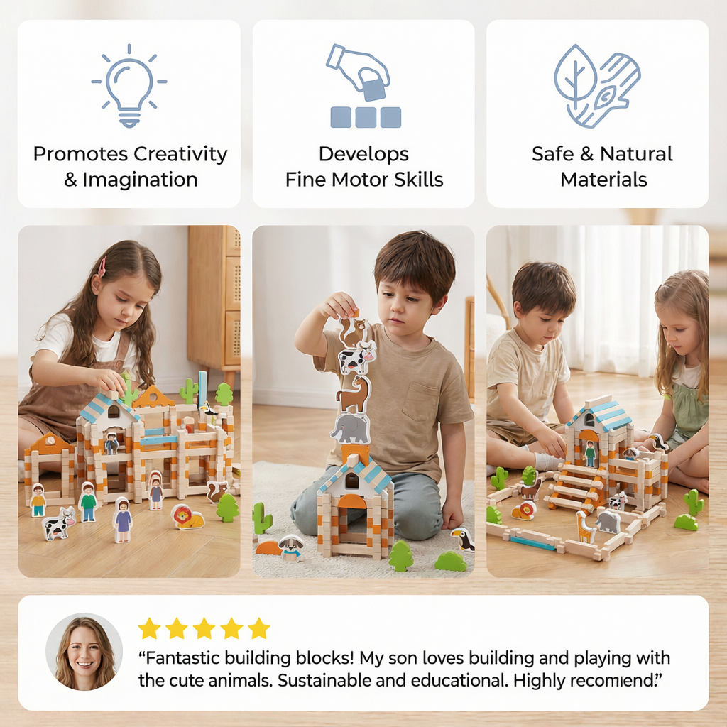 Creative Stacking Block Set for Imaginative Play