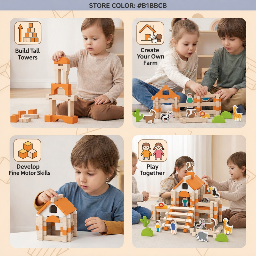 Creative Stacking Block Set for Imaginative Play