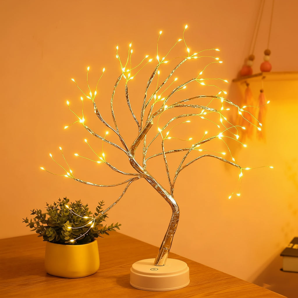 Elegant Tree-Inspired Table Lamp with Soft LED Lighting
