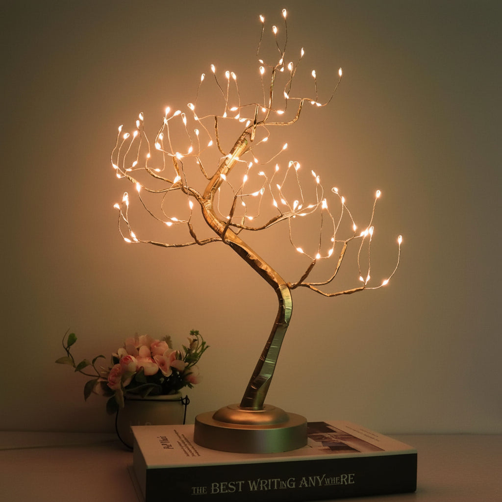 Elegant Tree-Inspired Table Lamp with Soft LED Lighting