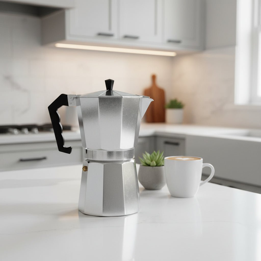 EspressoCraft Portable Aluminum Espresso Maker for Bold Brews