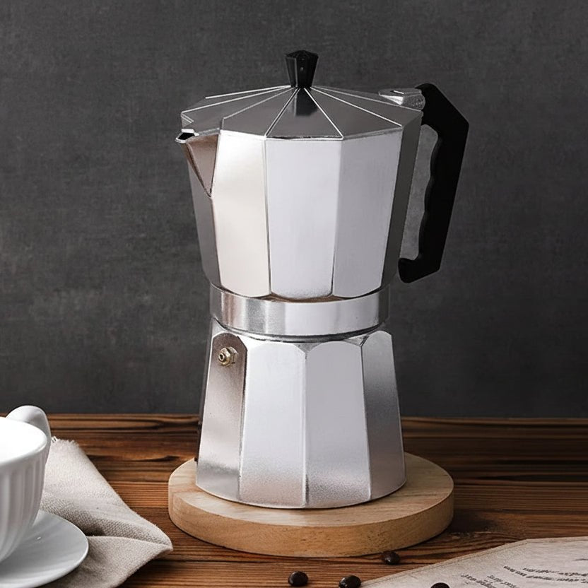 EspressoCraft Portable Aluminum Espresso Maker for Bold Brews