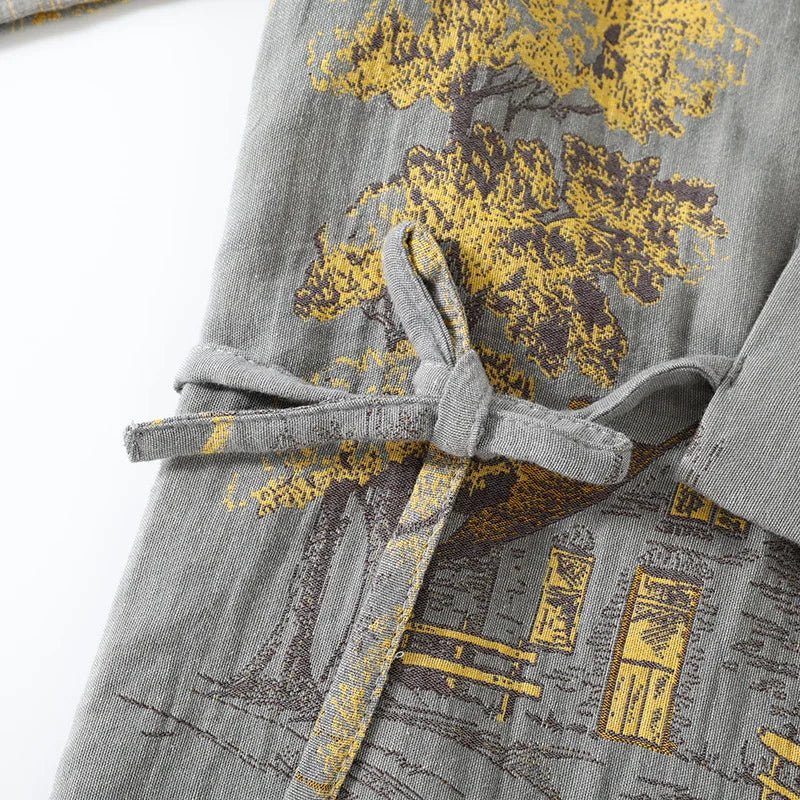 SereneBrush Cotton Kimono Loungewear Set for Ultimate Comfort