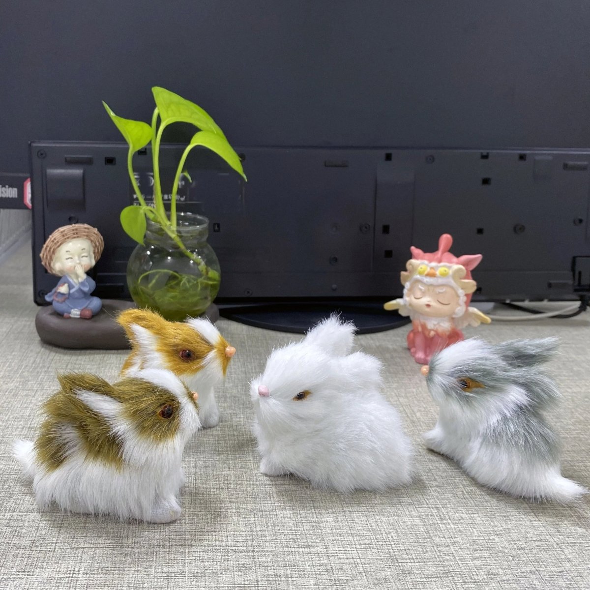Charming Bunny Figurine Collection for Seasonal Elegance