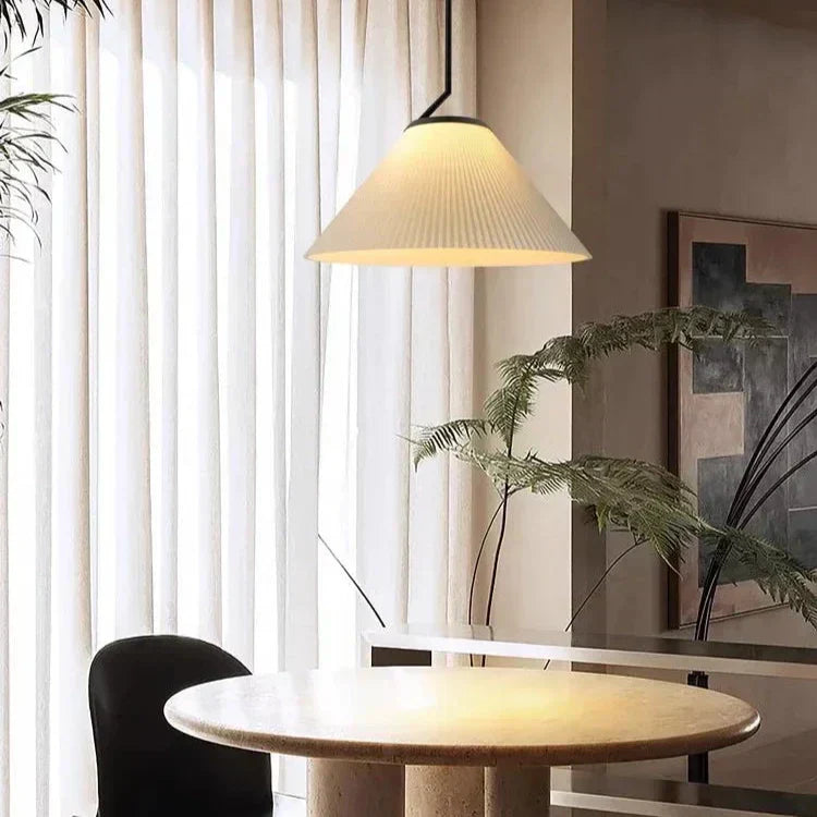 Luxe Cream Textured Pendant Light for Cozy Interiors