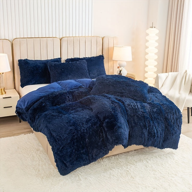 Soft Bamboo Silk Duvet Cover Set with Zipper for All-Season Comfort