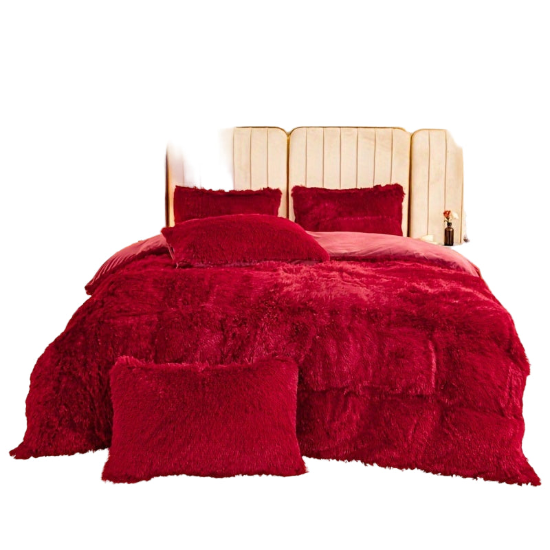 Soft Bamboo Silk Duvet Cover Set with Zipper for All-Season Comfort