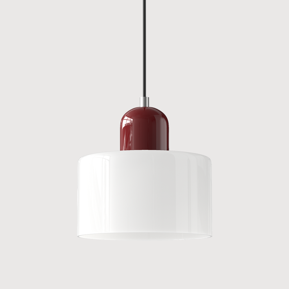Pendant Light | Bauhaus-Inspired Glass Shade | Adjustable Hanging Length | Easy Assembly