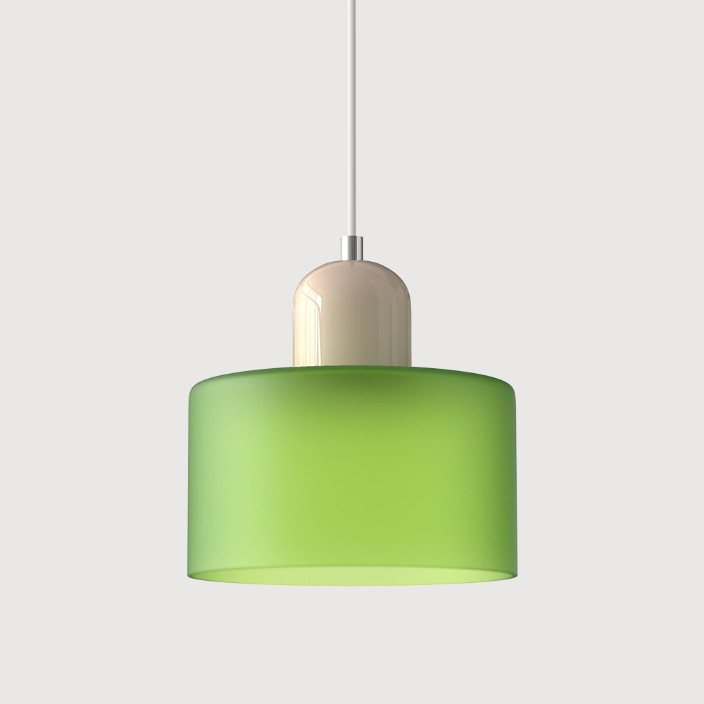 Pendant Light | Bauhaus-Inspired Glass Shade | Adjustable Hanging Length | Easy Assembly