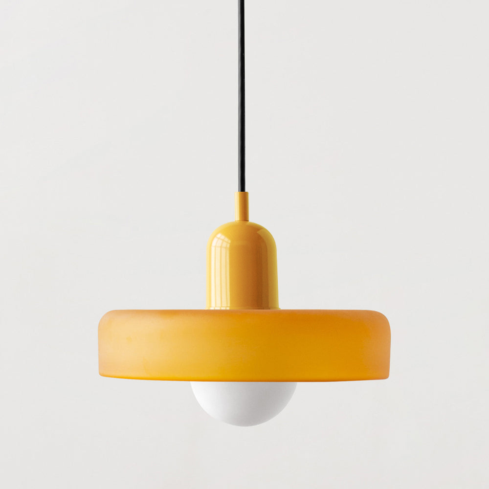 Pendant Lamp | Bauhaus Stained Glass Design | Glass Material | Adjustable Suspension