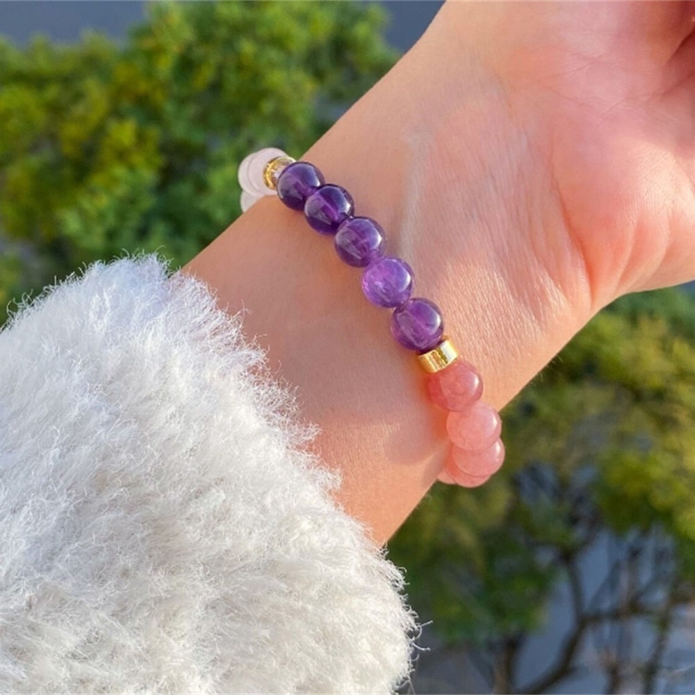 Celestial Gemstone Stretch Bracelet - Perfect Gift for Moms