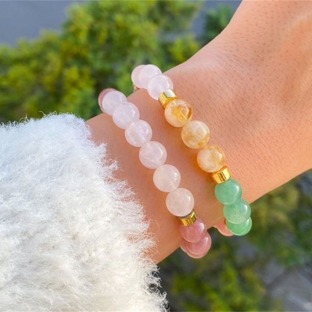 Celestial Gemstone Stretch Bracelet - Perfect Gift for Moms