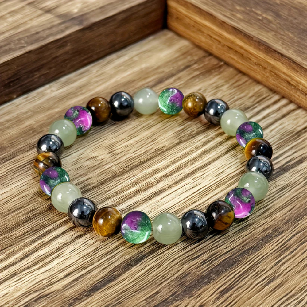Elegant Stretch Bracelet with Natural Stones - Perfect Gift