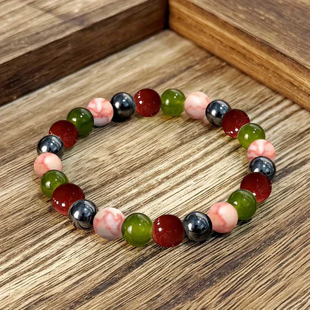 Elegant Stretch Bracelet with Natural Stones - Perfect Gift