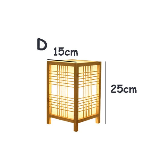 Serenity Bamboo Lamp – E27 Light for Tranquil Spaces