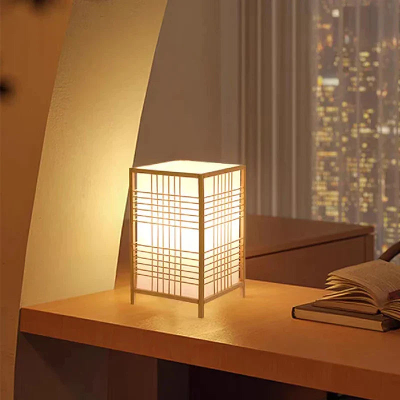 Serenity Bamboo Lamp – E27 Light for Tranquil Spaces
