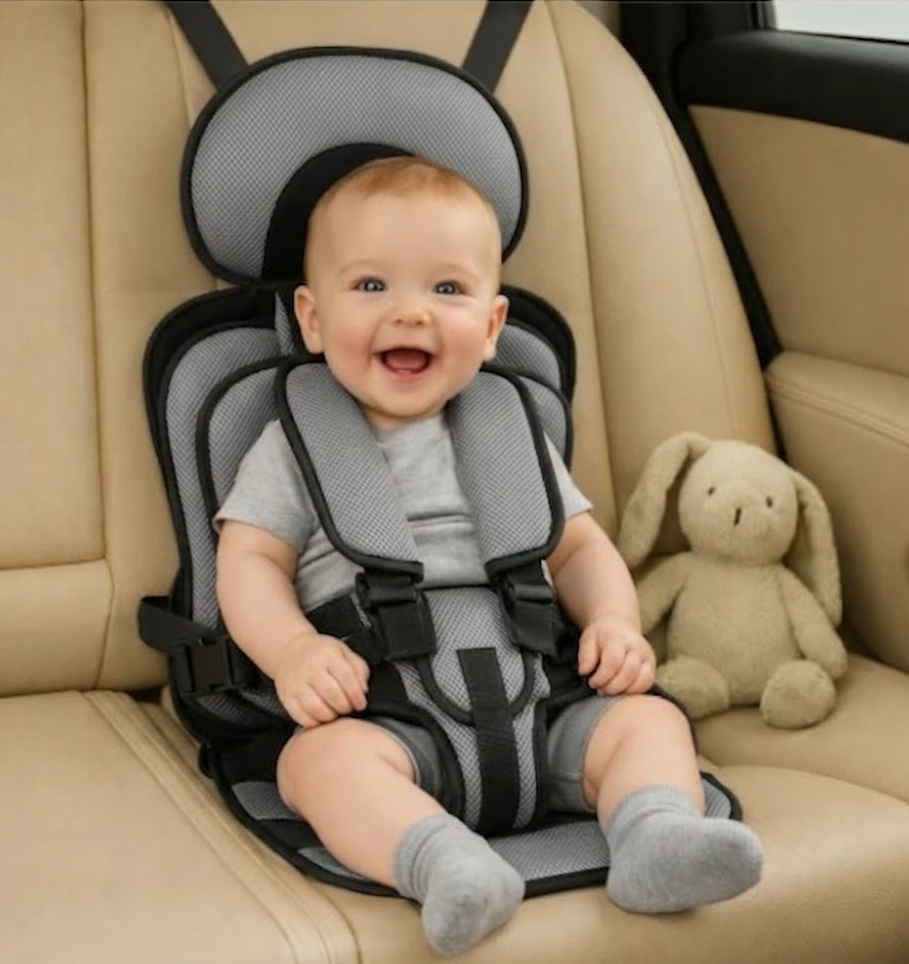 Travel-Friendly Child Booster Seat with Secure Harness