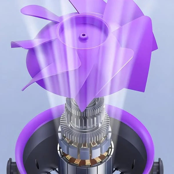 Portable Fan without Blades | Rechargeable & Adjustable Speed | Safe for Home and Travel