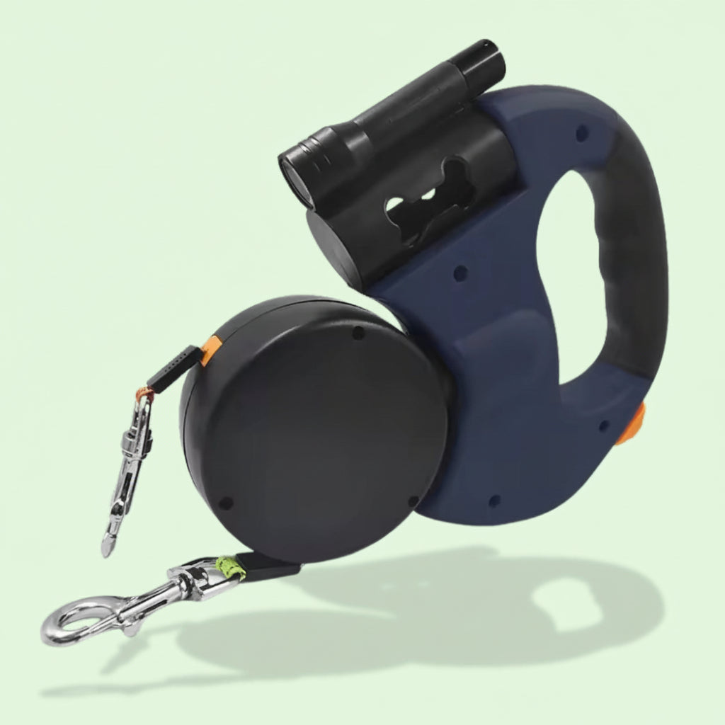 Tangle-Free Dual Leash for Two Dogs - Effortless Control