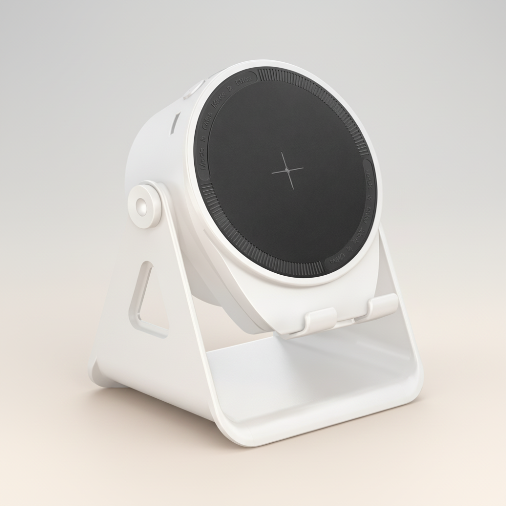 Versatile Wireless Charging Speaker with Adjustable Stand