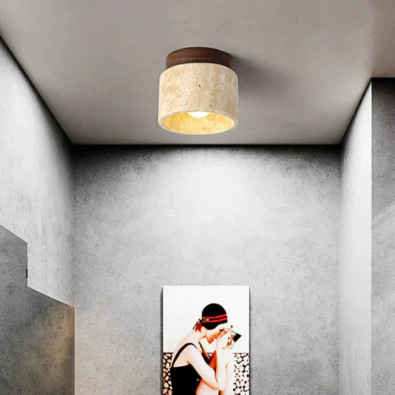 SereneGlow Soft Cream Japanese Ceiling Light for Modern Spaces