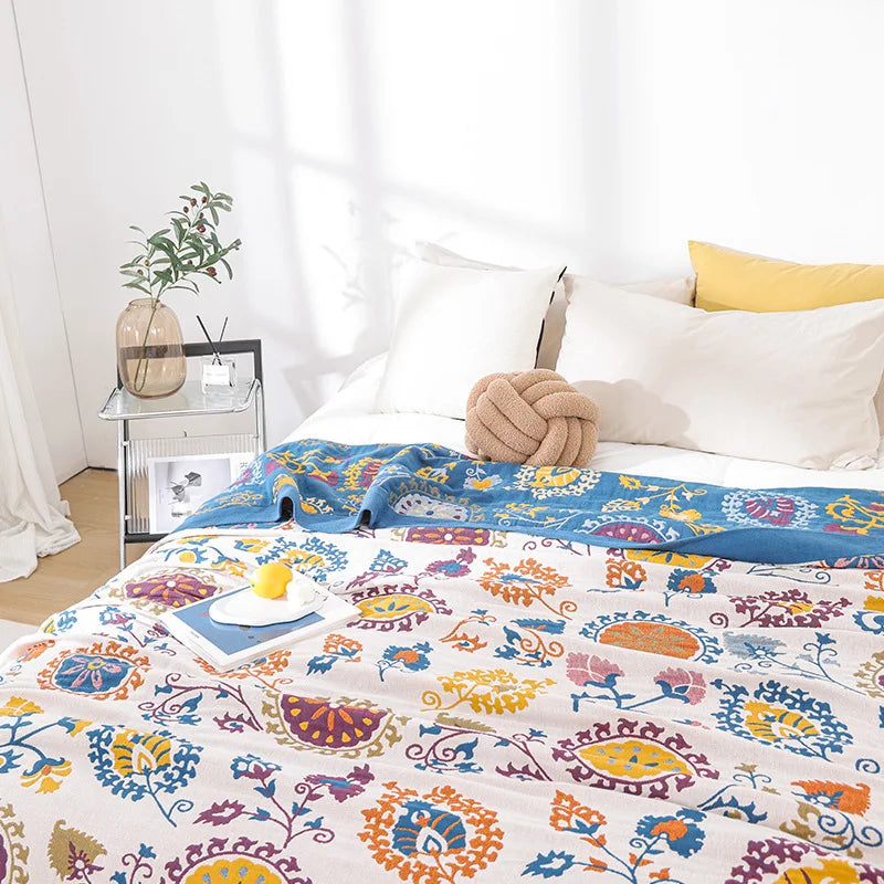 100% Cotton Cooling Blanket | Soft Fabric for Comfortable Sleep