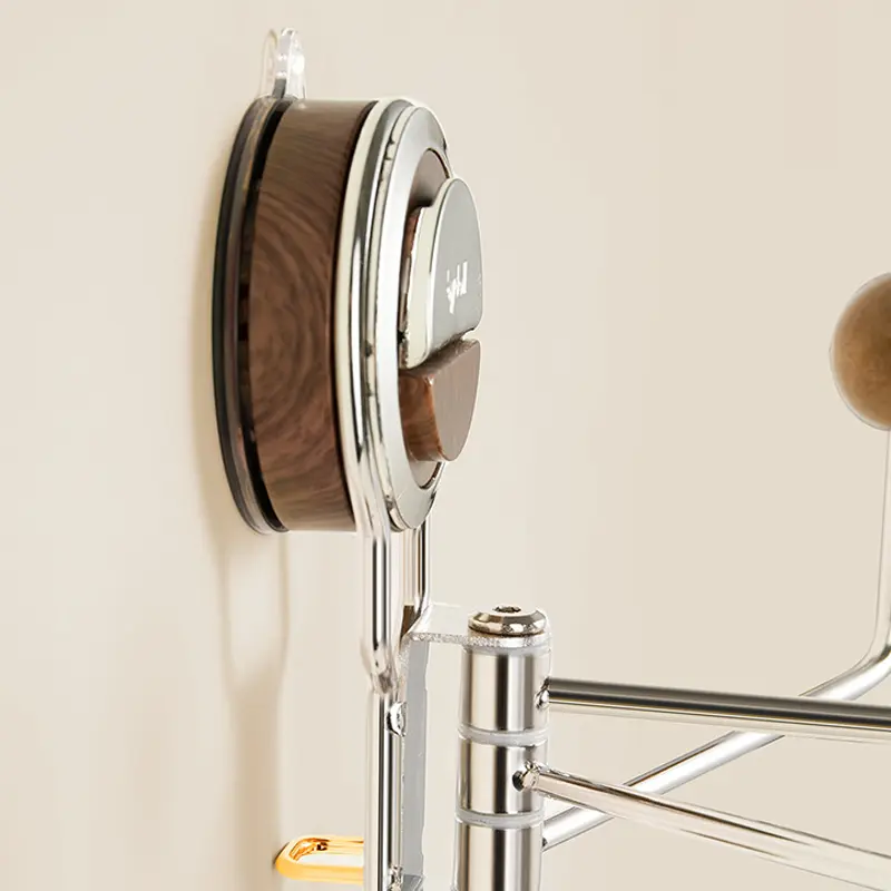 Rotating Suction Hooks for Easy Hanging in Bathroom, Kitchen & Cabinets