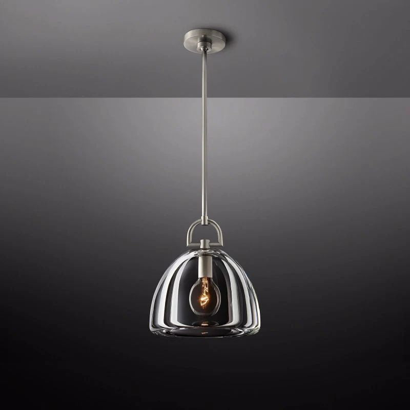 Liora Dome — K9 Crystal Pendant Light with Adjustable Height