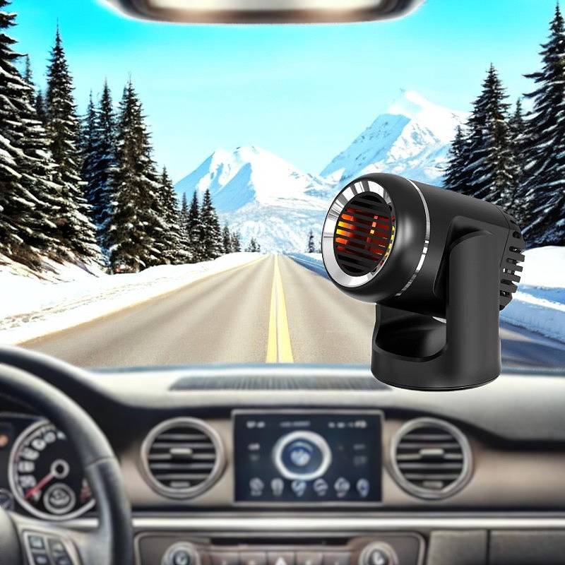 Portable 12V Car Heater with 360° Rotation and PTC Heating – Year-Round Comfort