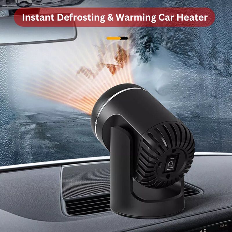 Portable 12V Car Heater with 360° Rotation and PTC Heating – Year-Round Comfort