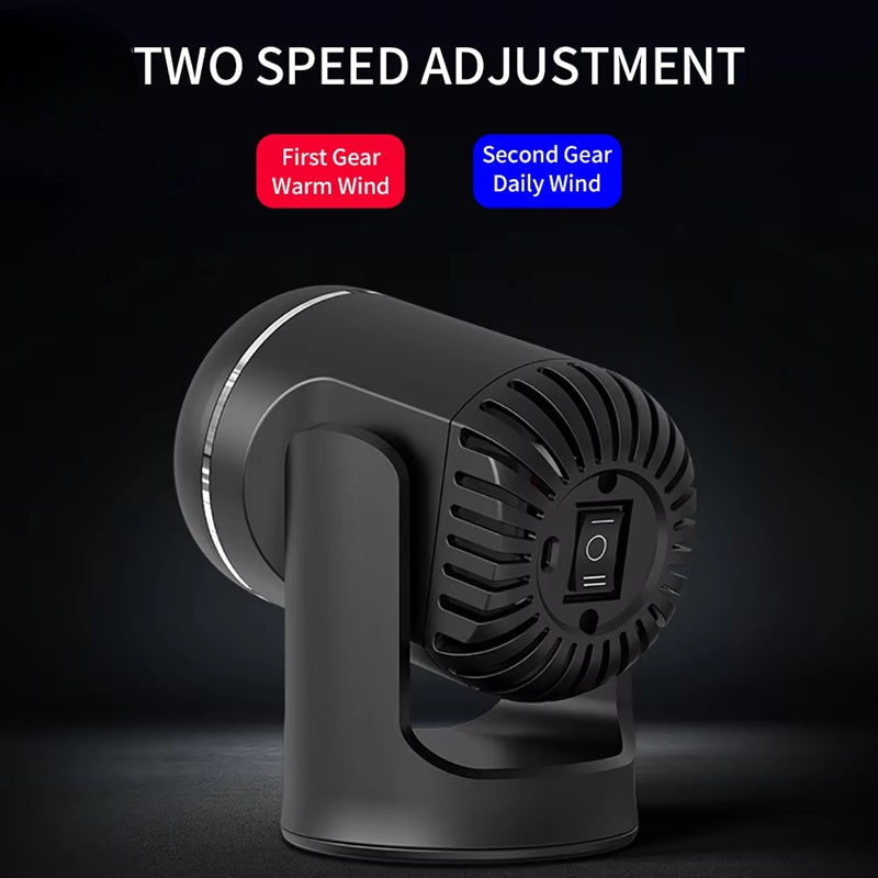 Portable 12V Car Heater with 360° Rotation and PTC Heating – Year-Round Comfort