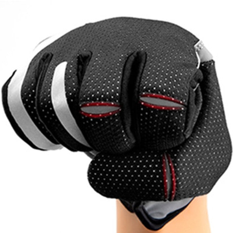 Electric Heated Gloves with Touchscreen Fingers & Reflective Strips for Outdoor Use